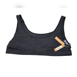 SKIMS Womena Jelly Sheer Scoop Neck Bralette Onyx/Black Size 2XL